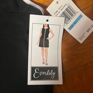 Everlily Black Dress with White Accents NWT Size XL